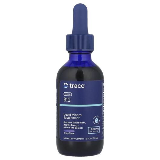 Основное фото товара Витамин B12 Кобаламин, Ionic B12 Natural Grape 1000 mcg, 59 мл