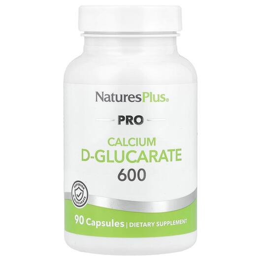 Основное фото товара Natures Plus, Кальций, Pro Calcium D-Glucarate 600, 90 капсул