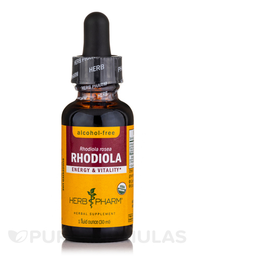 Основное фото товара Herb Pharm, Родиола, Rhodiola Alcohol-Free, 30 мл