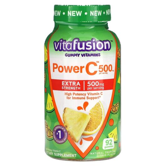 Основное фото товара Gummy Vitamins Power C Extra Strength, Витамины для детей, 92 таб