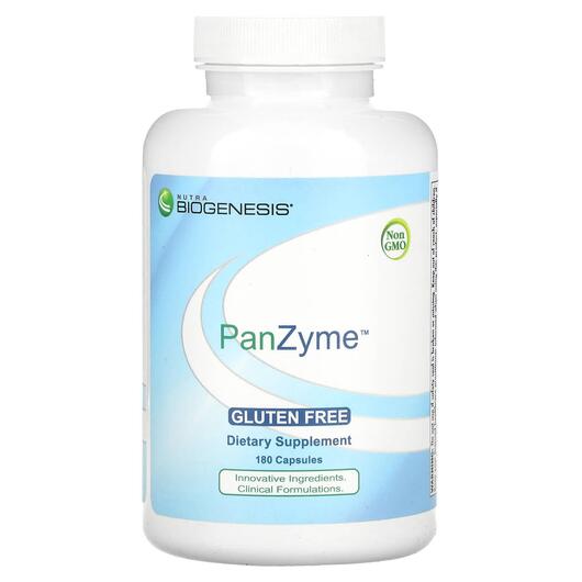 Основное фото товара Nutra BioGenesis, Ферменты, PanZyme, 180 капсул