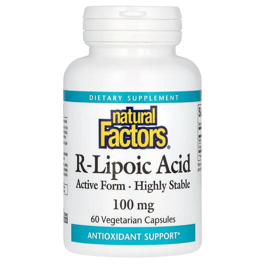 Основное фото товара R-Липоевая кислота, R-Lipoic Acid 100 mg, 60 капсул