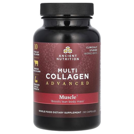 Основное фото товара Коллаген, Multi Collagen Advanced Muscle, 90 капсул