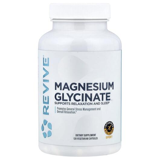 Основное фото товара Revive, Магний Глицинат, Magnesium Glycinate, 120 капсул