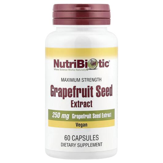 Основное фото товара Grapefruit Seed Extract 250 mg, Экстракт семян грейпфрута, 60 кап