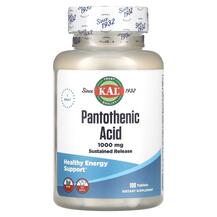 Pantothenic Acid 1000 mg Витамин B5 1000 мг KAL Pantothenic Acid 1000 mg Витамин B5 1000 мг KAL