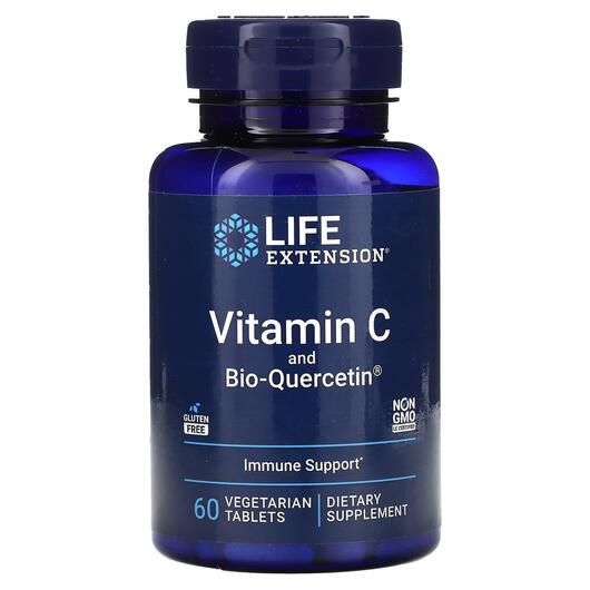 Основне фото товара Vitamin C & Bio-Quercetin, Вітамін C з біокверцетіном, 60 таб