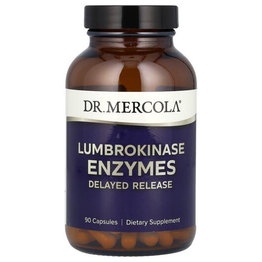 Основное фото товара Dr. Mercola, Люмброкиназа, Lumbrokinase Enzymes, 90 капсул