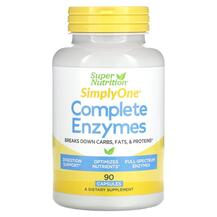 Simply One Complete Enzymes Ферменты Super Nutrition Simply One Complete Enzymes Ферменты Super Nutrition