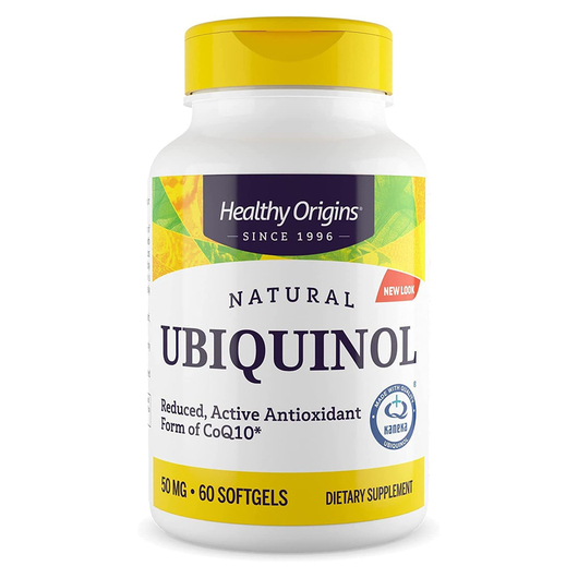 Основное фото товара Healthy Origins, Убихинол, Natural Ubiquinol, 60 капсул
