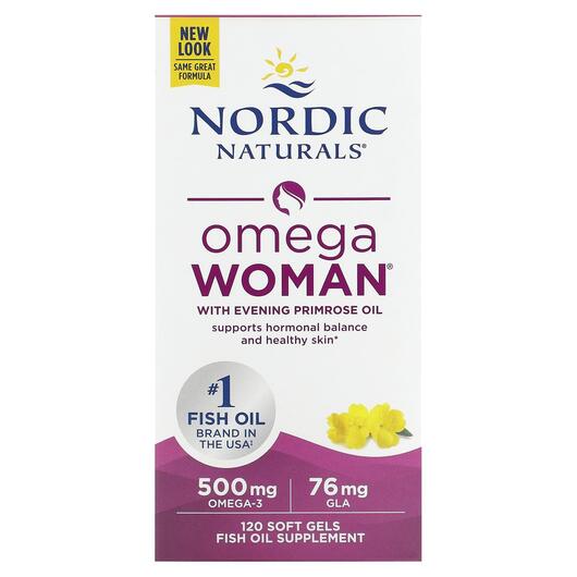 Основное фото товара Omega Woman With Evening Primrose, Масло примулы вечерней, 120 ка