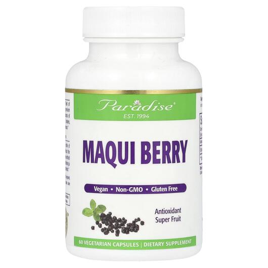 Основное фото товара Paradise Herbs, Мака, Maqui Berry, 60 капсул