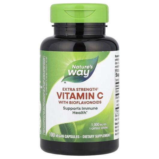 Основное фото товара Vitamin C With Bioflavonoids Extra Strength, Витамин C, 100 капсу