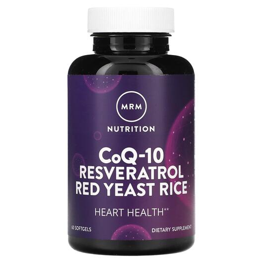 Основное фото товара MRM, Коэнзим CoQ10, CoQ-10 Resveratrol, 60 капсул