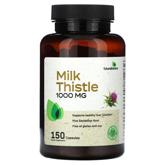Основное фото товара Future Biotics, Расторопша, Milk Thistle 1000 mg, 150 капсул