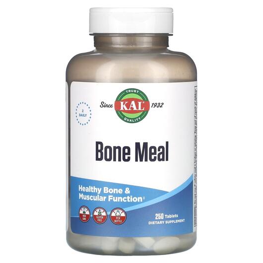 Основне фото товара KAL, Bone Meal, Зміцнення кісток, 250 таблеток