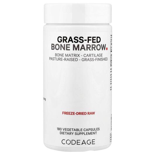 Основное фото товара CodeAge, Укрепление костей, Grass-Fed Bone Marrow, 180 капсул