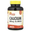 Фото товара Sundance Vitamins, Кальций, Calcium + D3, 200 таблеток