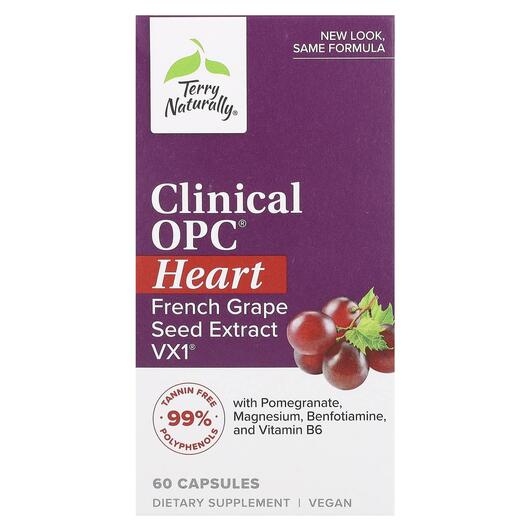 Основное фото товара Экстракт виноградных косточек, Clinical OPC Heart, 60 капсул