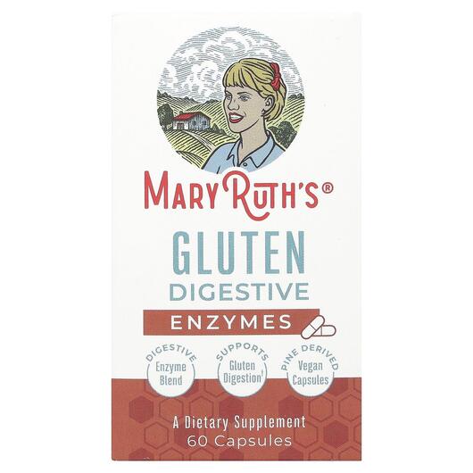 Основное фото товара MaryRuth's, Ферменты, Gluten Digestive Enzymes, 60 капсул