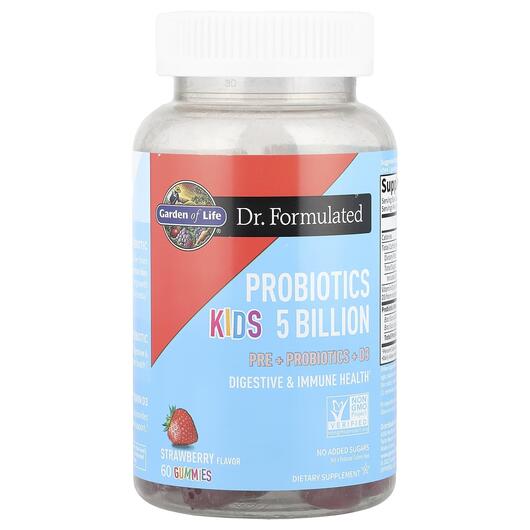 Основное фото товара Probiotics Kids Strawberry 5 Billion, Пробиотики для детей, 60 ко