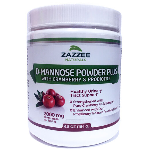 Основное фото товара Zazzee, Д-манноза, D-Mannose Powder Plus, 184 г