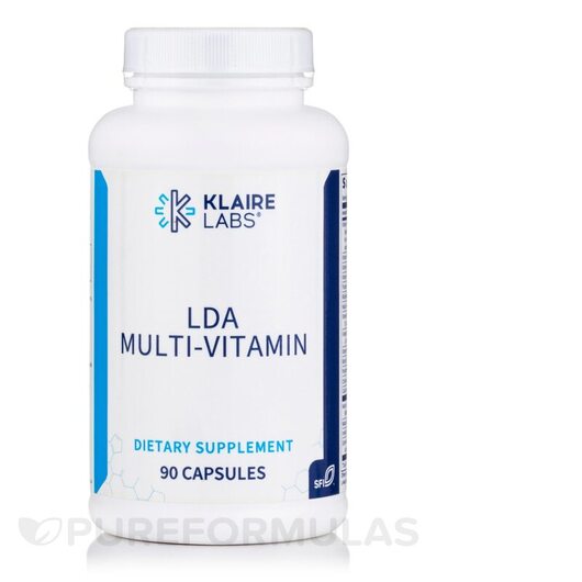 Основное фото товара Klaire Labs, Мультивитамины, LDA Multi-Vitamin, 90 капсул