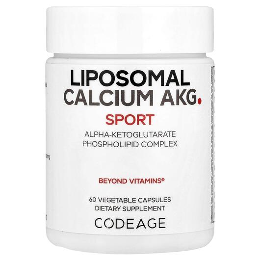 Основное фото товара Кальций Альфа-кетоглутарат, Liposomal Calcium AKG, 60 капсул