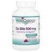 Nutricology, Желчные кислоты 500 мг, Ox Bile 500 mg, 100 капсул