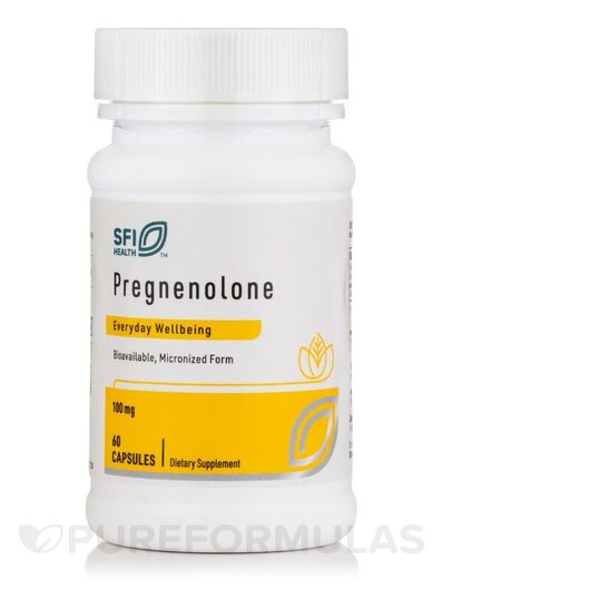 Основное фото товара Klaire Labs, Прегненолон, Pregnenolone 100 mg, 60 капсул