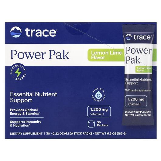 Основное фото товара Электролиты, Electrolyte Stamina PowerPak Lemon Lime, 30 шт