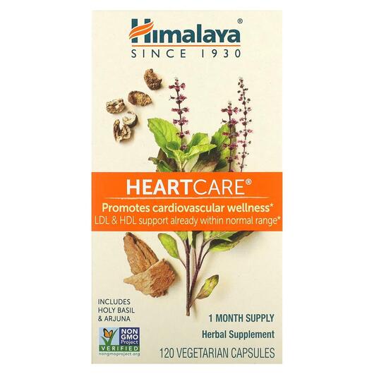 Основне фото товара Himalaya, HeartCare, Полегшення Печії, 120 капсул