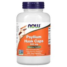 Psyllium Husk Caps 500 mg Псиллиум NOW Foods 200 капсул