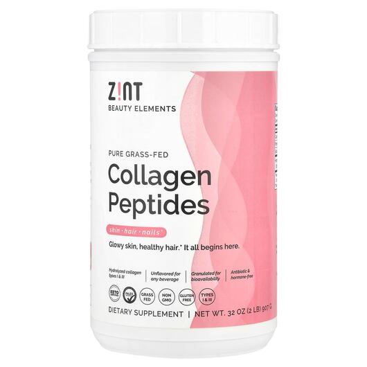 Основное фото товара Zint, Коллаген из говядины, Grass-Fed Beef Collagen, 907 г