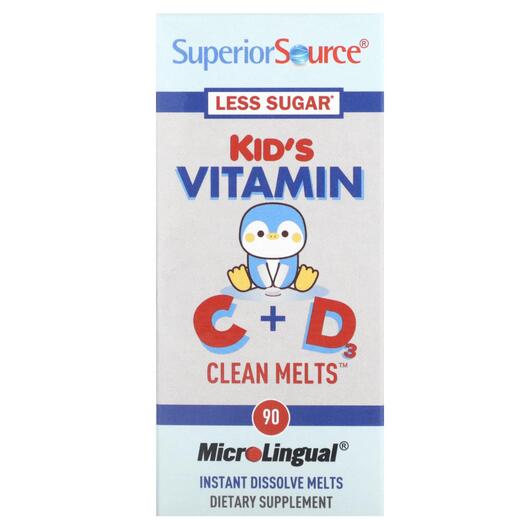 Основное фото товара Kid's Vitamin C + D Clean Melts, Витамин C, 90 Instant Disso