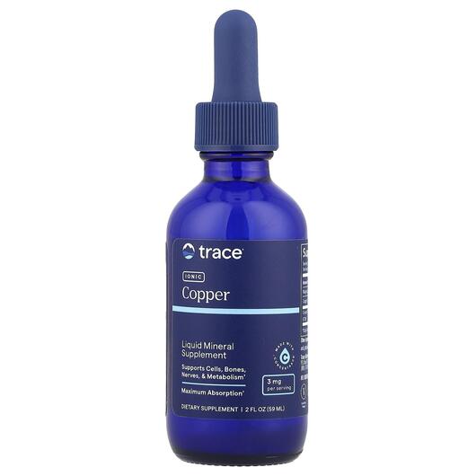 Основное фото товара Trace, Медь, Ionic Copper 3 mg, 59 мл