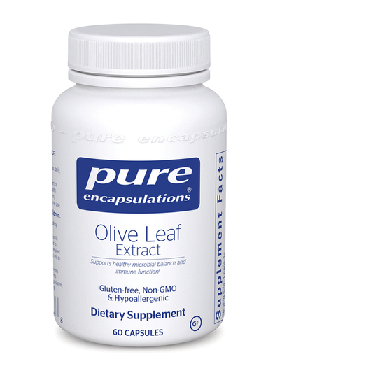 Основное фото товара Pure Encapsulations, Листья оливы, Olive Leaf Extract, 60 капсул
