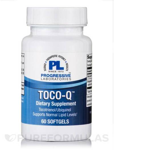 Основное фото товара Progressive Labs, Токотриенолы, Toco Q, 60 капсул