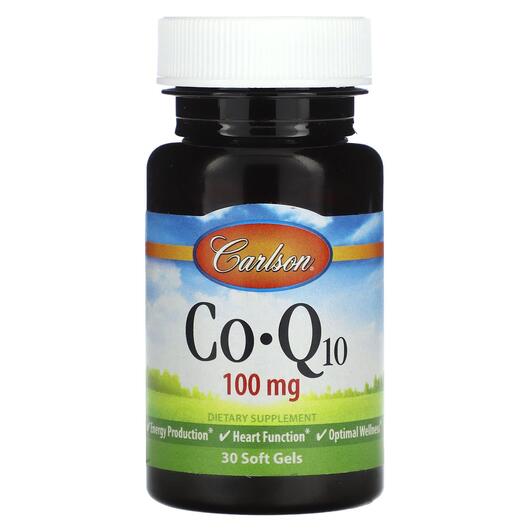 Основное фото товара Carlson, Коэнзим CoQ10, Co-Q10 100 mg, 30 капсул