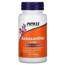 Астаксантин 4 мг Astaxanthin 4 mg NOW 90 капсул