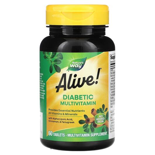 Основное фото товара Комплекс для диабетиков, Diabetic Multivitamin, 60 таблеток