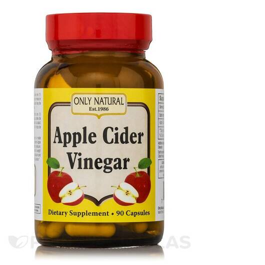 Основное фото товара Only Natural, Уксус, Apple Cider Vinegar 500 mg, 90 капсул