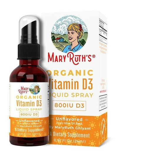 Основное фото товара Витамин D, Organic Vitamin D3 Liquid Spray Unflavored, 24 мл