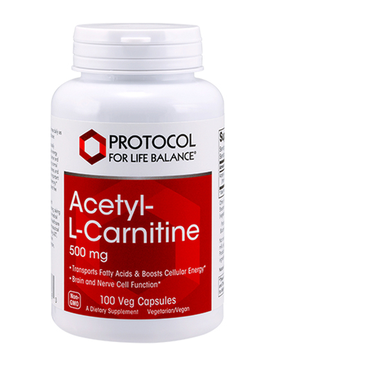 Основное фото товара Ацетилкарнитин, Acetyl-L-Carnitine 500 mg, 100 капсул