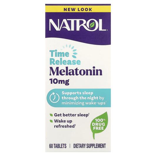 Основное фото товара Melatonin Advanced Sleep Time Release 10 mg, Мелатонин, 60 таблет