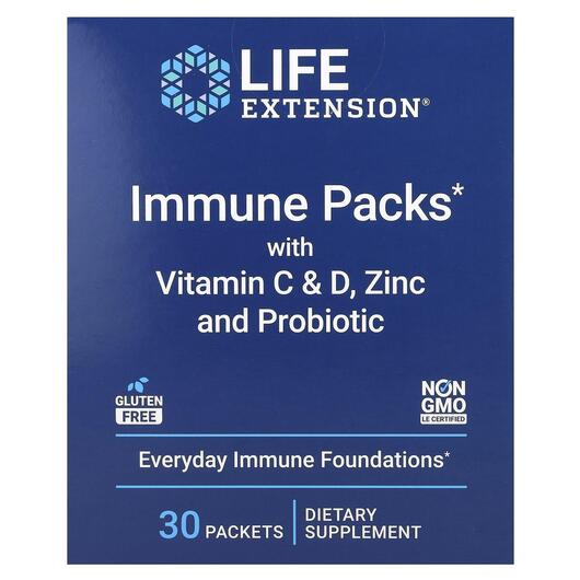 Основное фото товара Поддержка иммунитета, Immune Packs with Vitamin C & D Zinc, 3