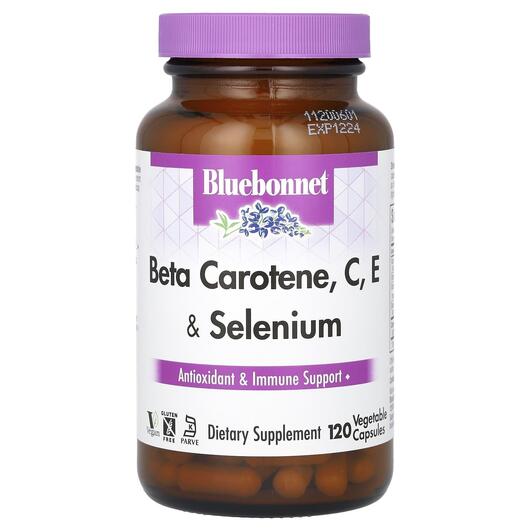 Основное фото товара Beta Carotene C + E + Selenium, Бета каротин C + E + Селен, 120 к