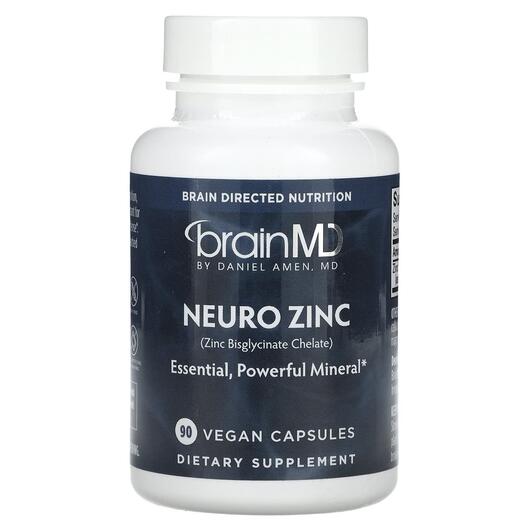 Основное фото товара Поддержка мозга, Neuro Zinc Zinc Bisglycinate Chelate, 90 капсул