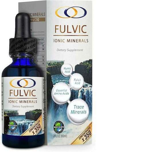 Основное фото товара Фульвовые и гуминовые кислоты, Fulvic Ionic Minerals X350, 60 мл