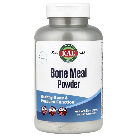 Основное фото товара KAL, Укрепление костей, Bone Meal Powder, 227 г